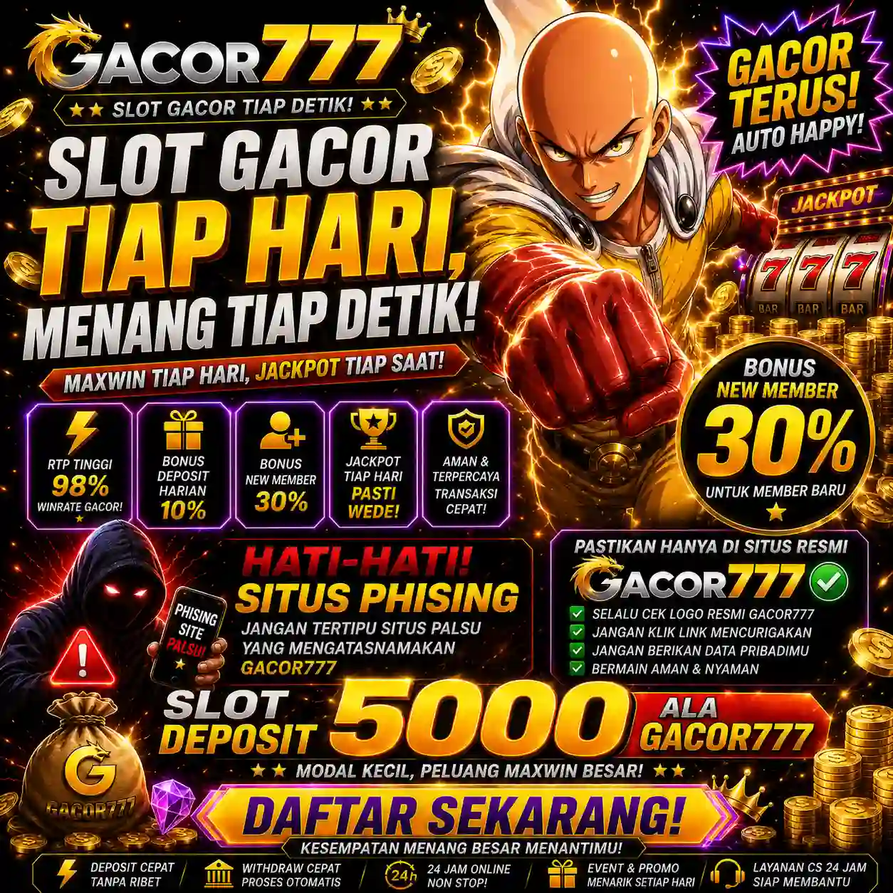 GACOR777: Akses Andalan Link Slot Gacor Hari Ini Jago-an Situs Deposit 5000